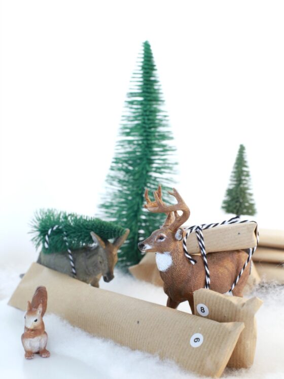Adventskalender basteln: ein Winterwunderland voller Überraschungen