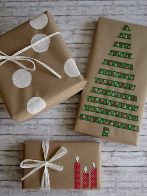 Geschenke verpacken mit Packpapier: drei Ratzfatz-Ideen