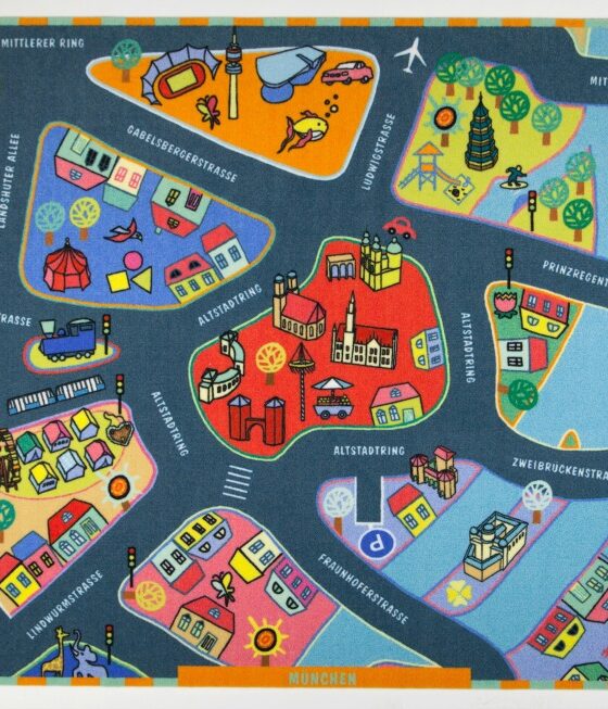 Geburtstagsgewinn Nr. 3: ein kunterbunter München-Spielteppich von annyo