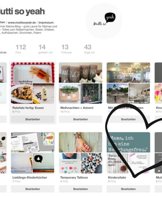 Wieder zurück – und ab jetzt auch bei Pinterest